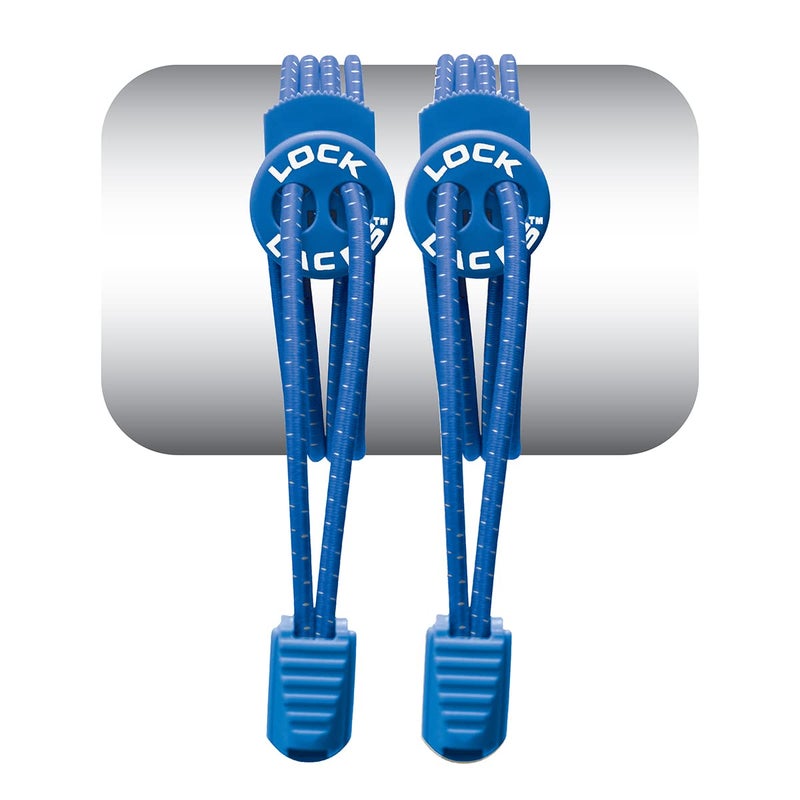 LOCK LACES (Elastic Shoelace and Fastening System) (Blue) - Image 1